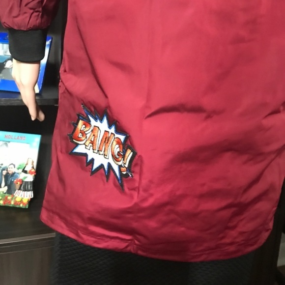 Red Long Patch Jacket - Picture 3 of 8